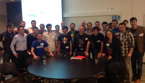 Los emprendedores que participaron en el Demo Day en Silicon Valley. Foto Gentileza NXTP Labs.